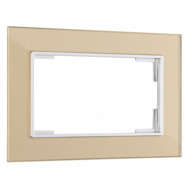 Рамка для двойной розетки arte milano am-503.02 503.02-double.shampan
